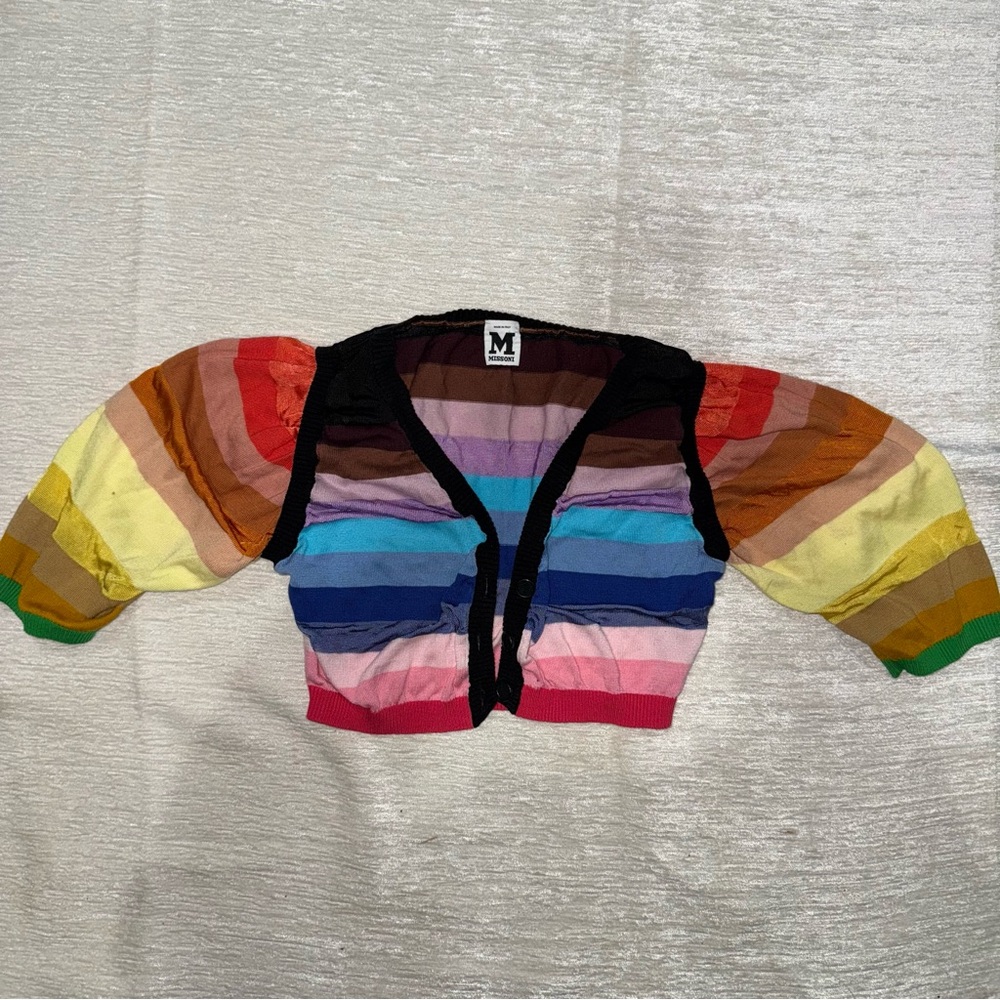 Missoni Kids Colorful Striped Cardigan